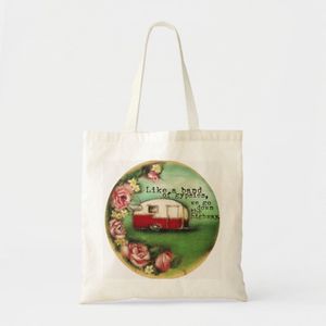 Retro tote bag at Shasta camper Unique, haute qualité