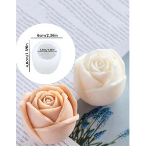 Moule de bougie 3D en Silicone en forme Fleur