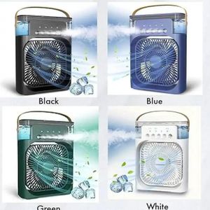 Mini Climatiseur Humidificateur Portable USB – Rafraîchisseur d'Air avec Réservoir à Glaçons et Veilleuse LED(couleur aléatoire)