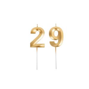 Bougie d'anniversaire pour gâteau, numéro 29 de décoration 