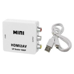Convertisseur Mini HDMI2AV  HDMI vers AV (RCA Composite) Full HD 1080P 