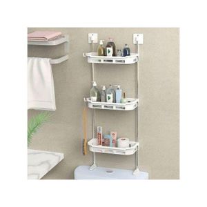 Étagère - Multicolore - 3 Niveaux - Bois - Sans Poinçonnage - Rangement Multifonction