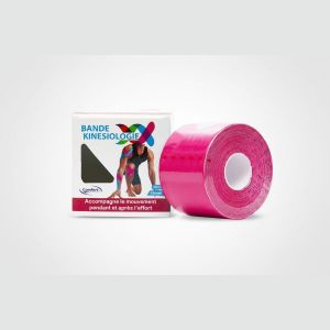 Comfort Bande Kinesiologie - Soutien Musculaire et Articulaire - Pour Sportifs - 5m x 5cm - Rose