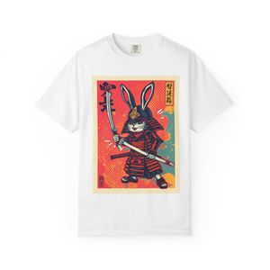 CAPRI T-shirt Design LAPIN & Unisexe en 100 % COTON blanc 