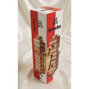 Jeu de construction jenga 54 pièces. Jeu de société et de réflexion