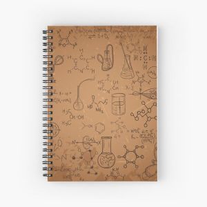 Old chemistry laboratory pattern Spiral Notebook Bloc note