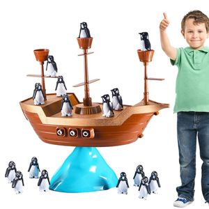 Jouet d'équilibre Bateau Pirate : jeu de société amusant pour enfants.
