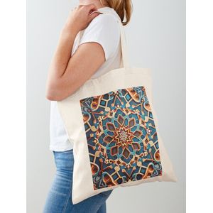 حقيبة يد كلاسيكية بنمط مغربي برسومات رقمية مفصلة