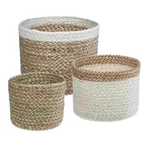 Atmosphera Set de 3 paniers jute