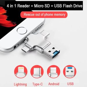 Lecteur de cartes pour Smartphone Type-C Android SD Micro SD USB Adaptateur  Universel (NOIR) - Shot Case