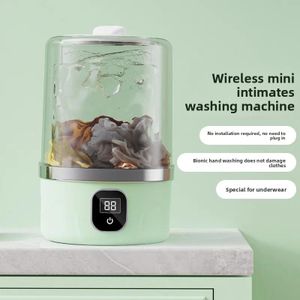 Mini Lave-linge USB Sans Fil – Compact, Léger, Parfait pour Sous-vêtements, Voyage, Camping et Espaces Réduits