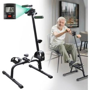 Pédalier de Rééducation 2 en 1 Bras et Jambes, appareil d'entraînement pour les personnes âgées, Mini Vélo D'Exercice