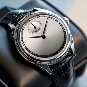 Montre à quartz de luxe avec bracelet en cuir étanche pour hommes d'affaires 