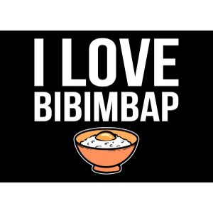 I love bibimbap asian and   Poster Chambre Haute Qualité