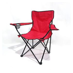 Chaise pliante d'extérieur avec porte-gobelet,Siège de plage,Chaise de camping