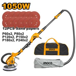 Ingco Ponceuse Girafe 1050W avec Aspiration Intégrée – Pour Murs et Plafonds