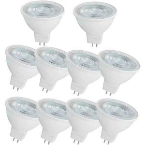 Lot de 10 ampoules LED MR16, 720 lumens, diffuseur mat