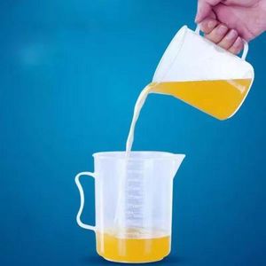Lot de 2 tasses à mesurer en plastique transparent – 1000 ml et 2000 ml