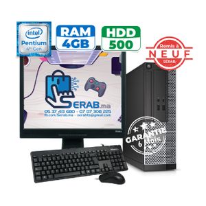 PC Bureau complet Dell I5 + Ecran 19 - Matériel Informatique Maroc