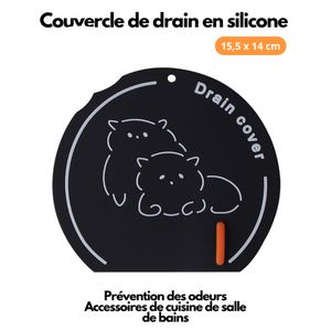 Couvercle de drain en silicone 