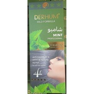 Shampoing protéine plus céramide DERHUM à l'extrait de Mint