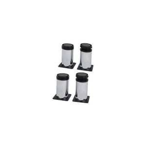 4Pcs Armoire Pieds Hauteur Métal Réglable 100mm