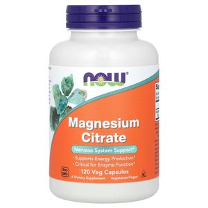 Now Citrate de magnésium, 120 capsules végétales (133 mg pièce).