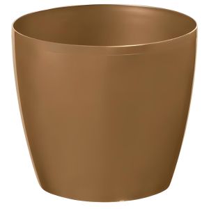 Pot de Fleur - Magnolia - Décoration Intérieure/Extérieure - Doré 25 Cm