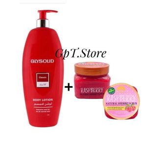 Fruit Of The Wokali Gommage Corporel Pink Dream aux roses(600g)+ Lotion Glysolid Classic(500ml)