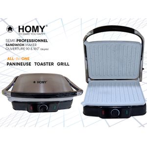 Kraft line Panini grill multifonction, appareil à sandwichs 1400W à prix  pas cher