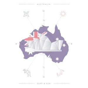 05  polygon sydney opera house  australia  Poster Chambre Haute Qualité