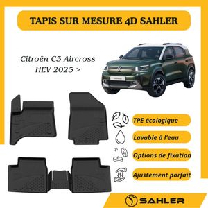 SAHLER Tapis Sur Mesure 4D Citroën C3 Aircross HEV 2025 >