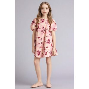 Defacto فستان بنات قطن قصة عادية بأكمام قصيرة