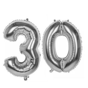 بالونات فويل ذهبية لعيد الميلاد رقم 30 سنوات