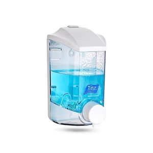 Titiz Distributeur de Savon - Porte - savon et shampoing liquide en plastique 400ml