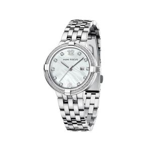 MINI FOCUS Montre Élégante Femme Cadran Blanc