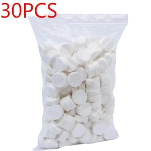 30 Mini Serviettes Compressées Jetables 20x20cm - Nettoyage Visage Portable Idéal Voyage Camping