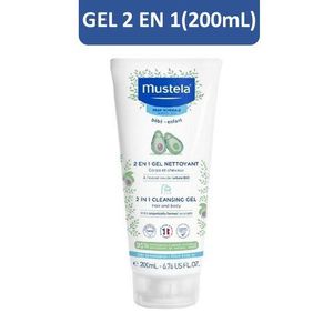 Mustela Bebe  2 EN 1 GEL NETOYANT CHEVEUX ET CORPS (200 mL)
