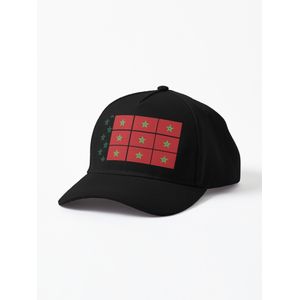morocco flag fifa soccer football ronaldo Casquette Noir