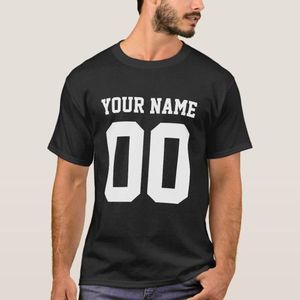Personalized number male football t-shirt