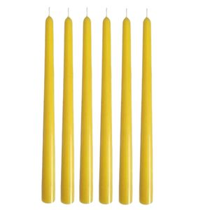 Lot de 6 Bougies Chandelier Jaunes