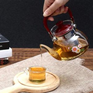 Offre RamadanCafetière en Verre avec Passoire pour Théière - Contenance 900 ML