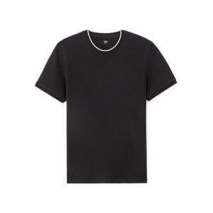 Celio T-shirt regular col rond piqué - BLACK
