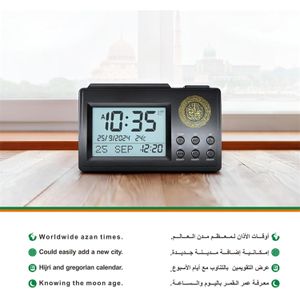 Horloge Murale Islamique Multifonction avec Calendrier Hijri et Grégorien