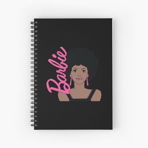 Barbie Afro Barbie Portrait Spiral Notebook - Bloc note
