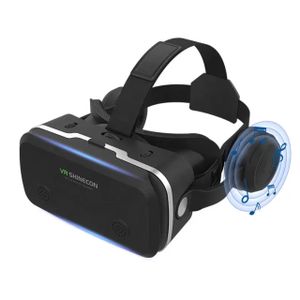 VR SHINECON Lunettes VR 3D Ultra Légères – Effet d’Image Super 3D, Design Confortable et Respirant, Compatibles Android et iOS