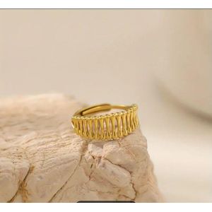  Bague Elegant en Acier Inoxydable  Pour Femmes