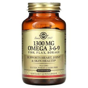 Solgar Oméga 3-6-9, 1 300 mg, 60 gélules