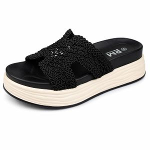 Tifano Sandale Compense pour femme noir