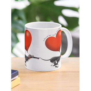 Coeur volé - chien noir Mug classique
